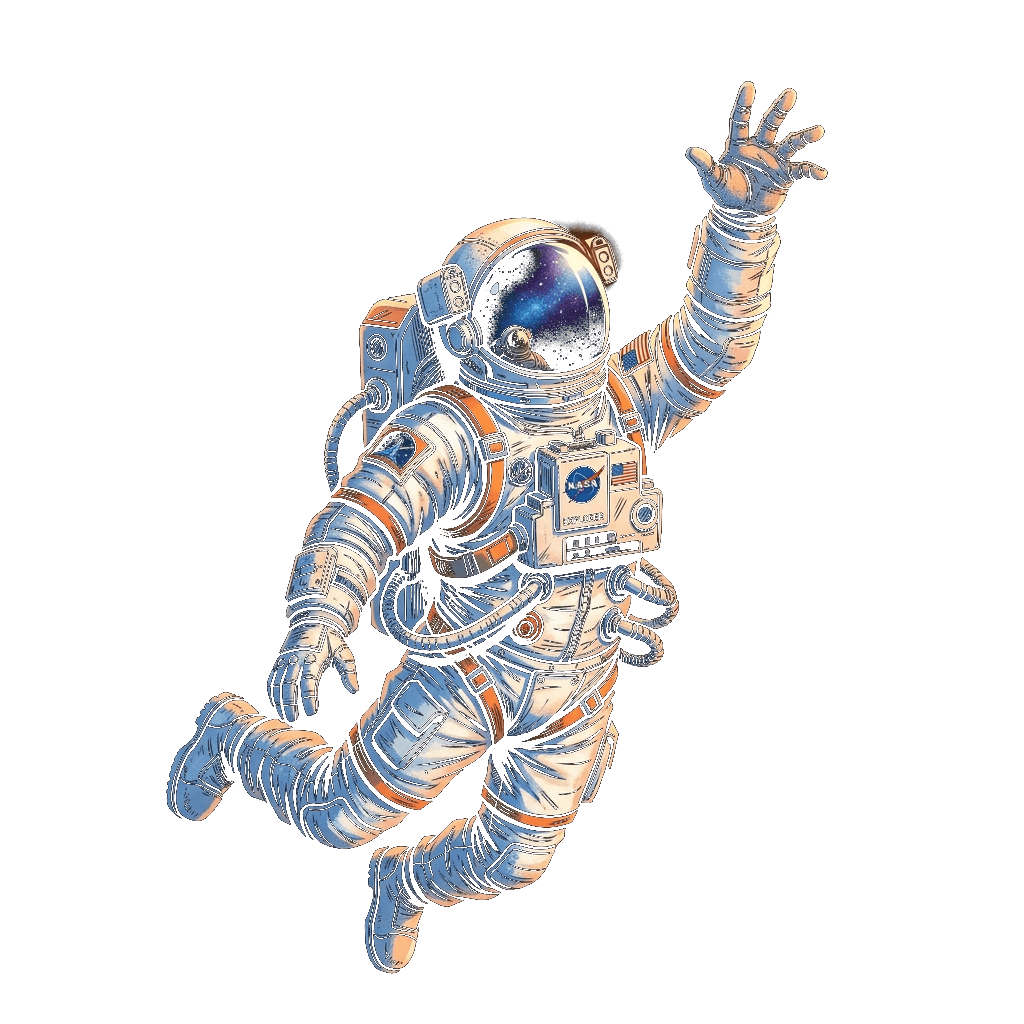 Artistic Floating Astronaut